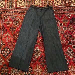Elizabeth & James Indigo Hudson Wide Leg Trouser Pants